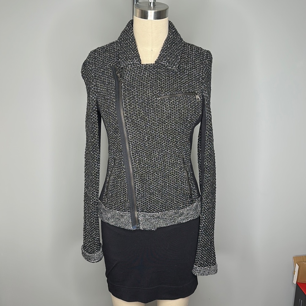 Rag & Bone - Asymmetrical Zip Knit Jacket - size XS